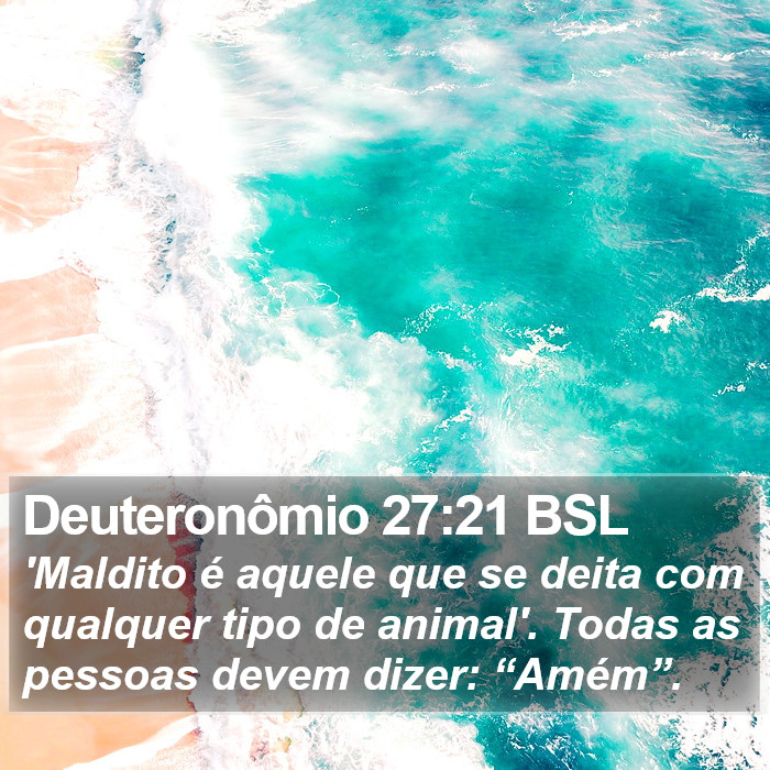 Deuteronômio 27:21 BSL Bible Study