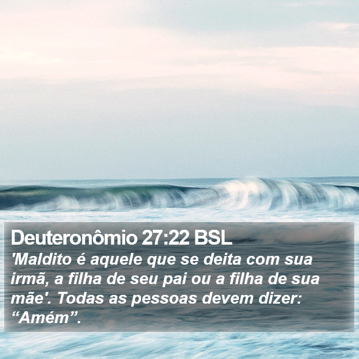 Deuteronômio 27:22 BSL Bible Study