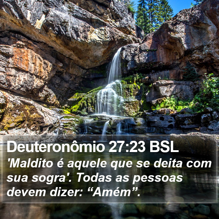 Deuteronômio 27:23 BSL Bible Study