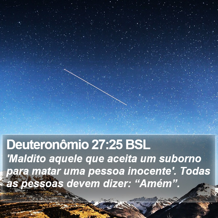 Deuteronômio 27:25 BSL Bible Study