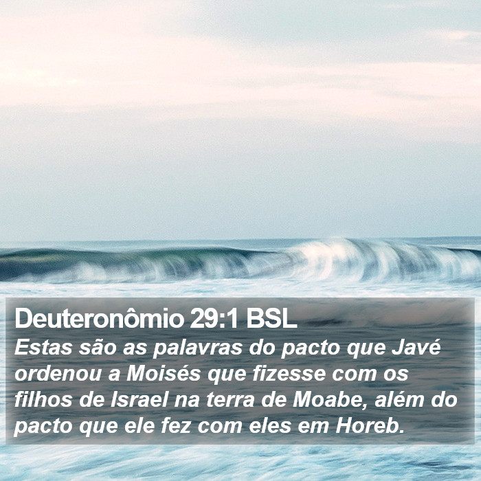 Deuteronômio 29:1 BSL Bible Study