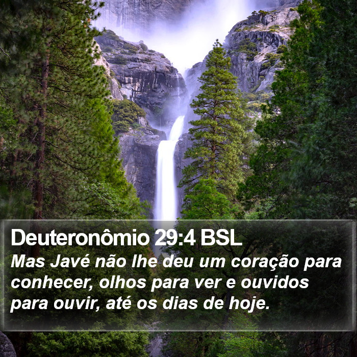 Deuteronômio 29:4 BSL Bible Study