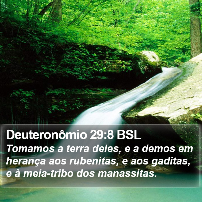 Deuteronômio 29:8 BSL Bible Study