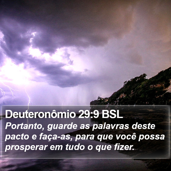 Deuteronômio 29:9 BSL Bible Study