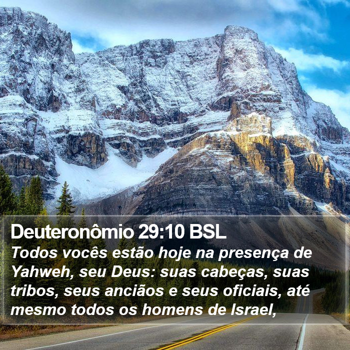 Deuteronômio 29:10 BSL Bible Study