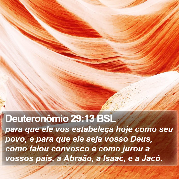 Deuteronômio 29:13 BSL Bible Study