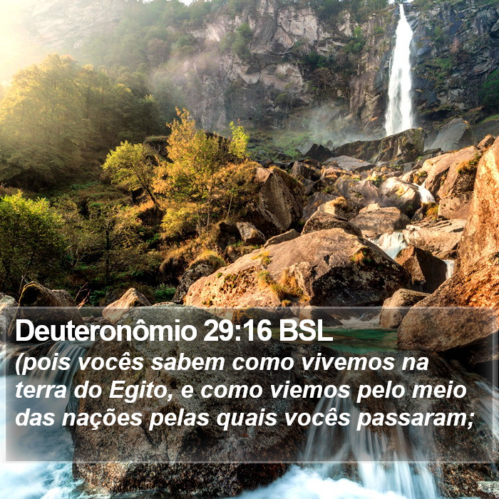 Deuteronômio 29:16 BSL Bible Study