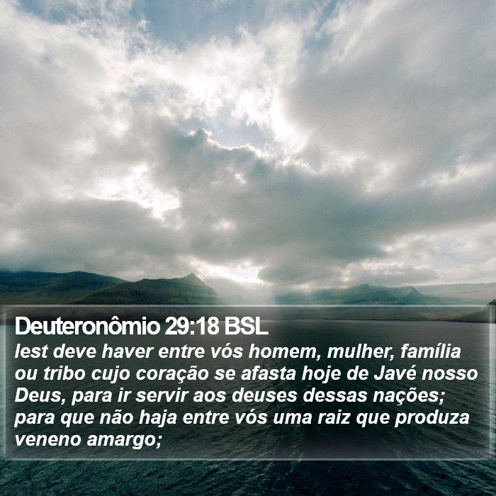 Deuteronômio 29:18 BSL Bible Study