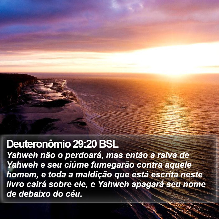 Deuteronômio 29:20 BSL Bible Study