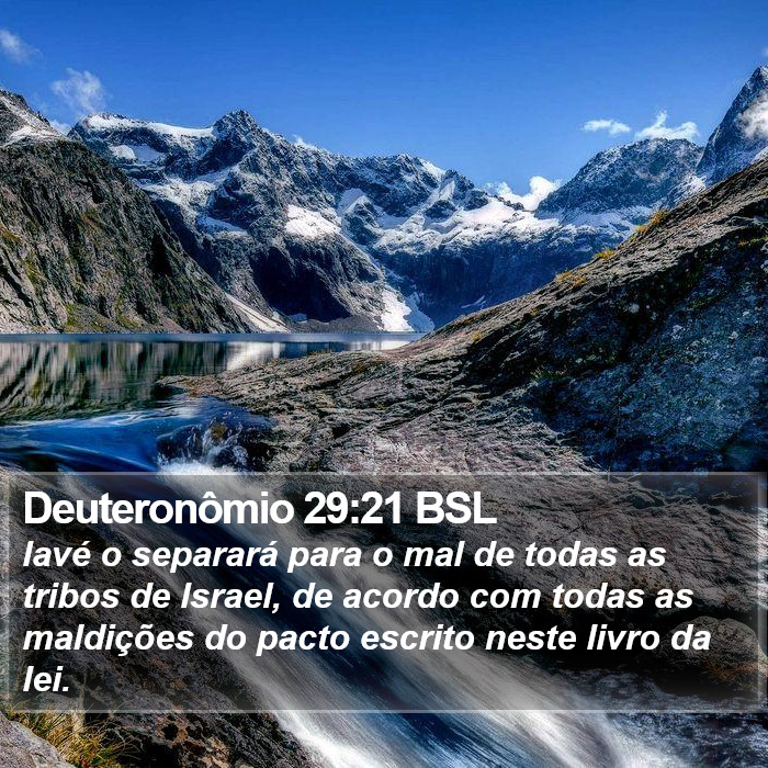 Deuteronômio 29:21 BSL Bible Study