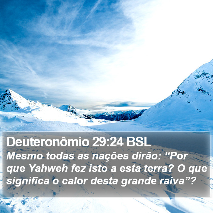 Deuteronômio 29:24 BSL Bible Study