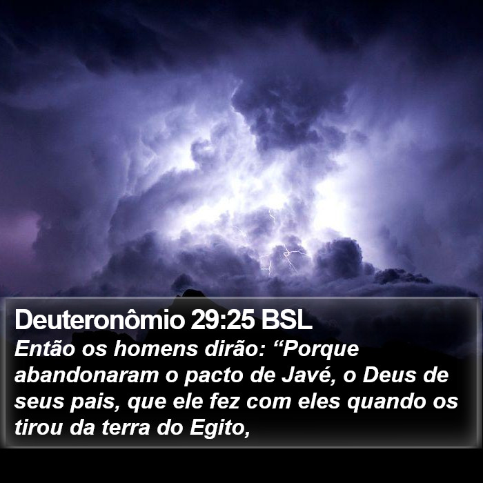 Deuteronômio 29:25 BSL Bible Study