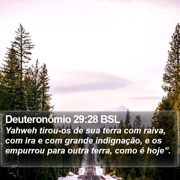 Deuteronômio 29:28 BSL Bible Study