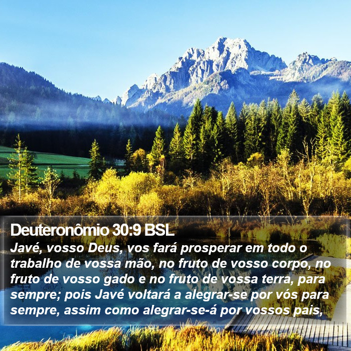 Deuteronômio 30:9 BSL Bible Study