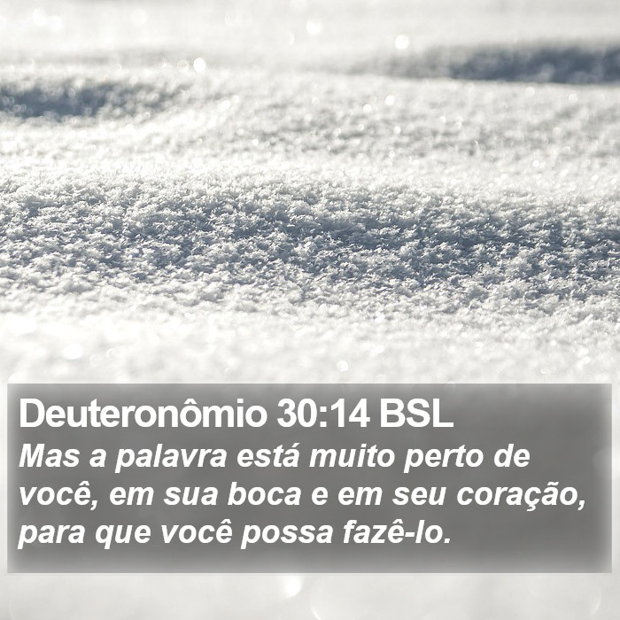 Deuteronômio 30:14 BSL Bible Study