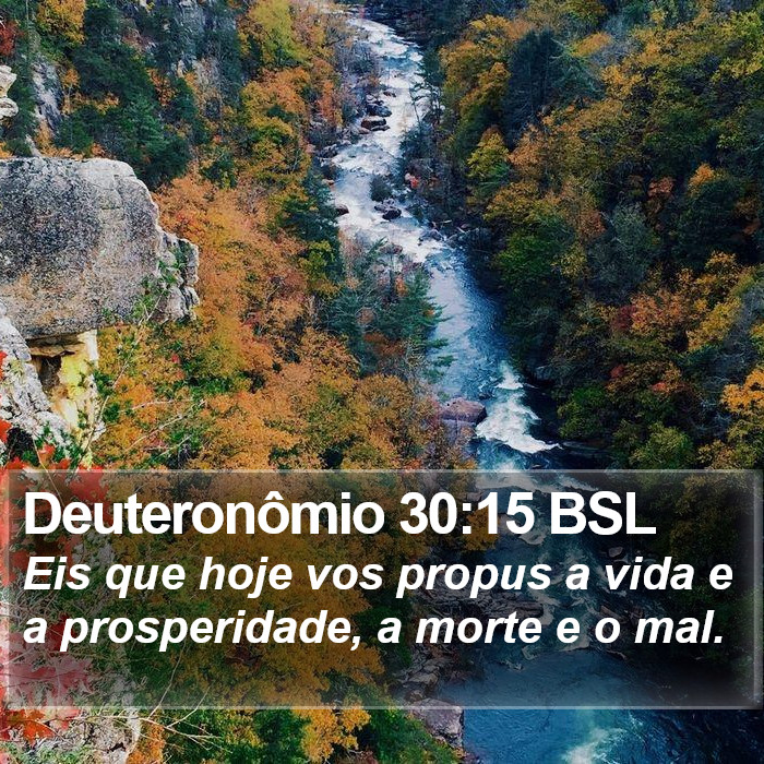 Deuteronômio 30:15 BSL Bible Study