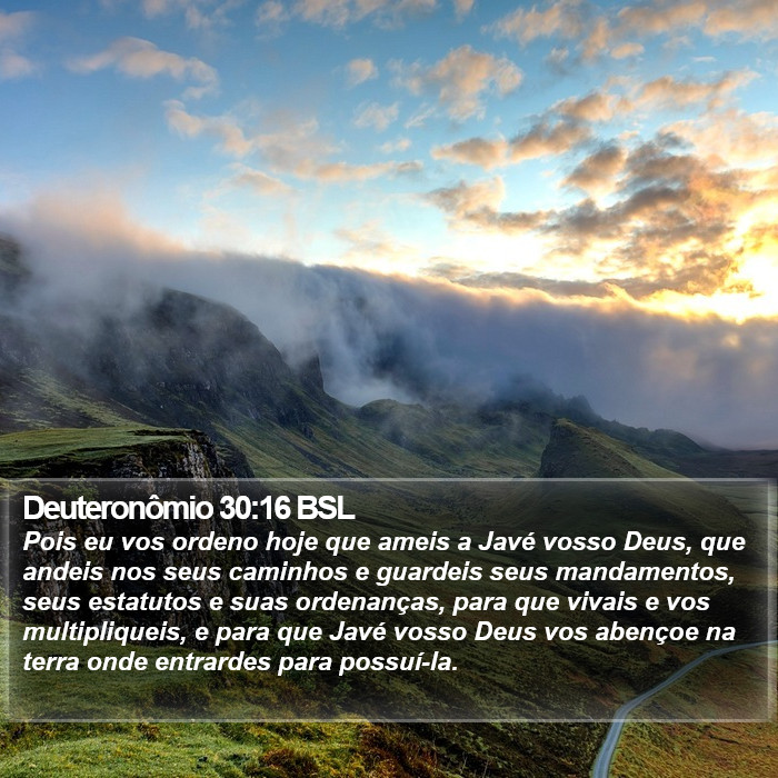 Deuteronômio 30:16 BSL Bible Study