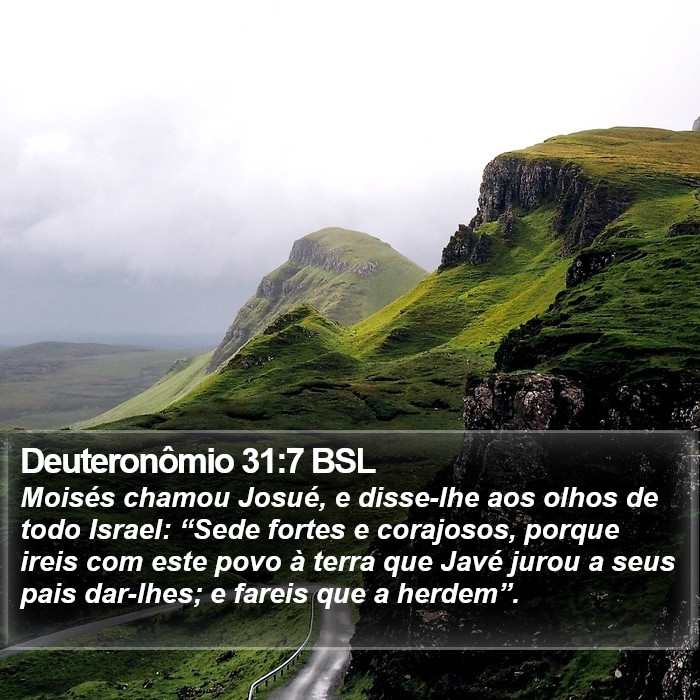 Deuteronômio 31:7 BSL Bible Study