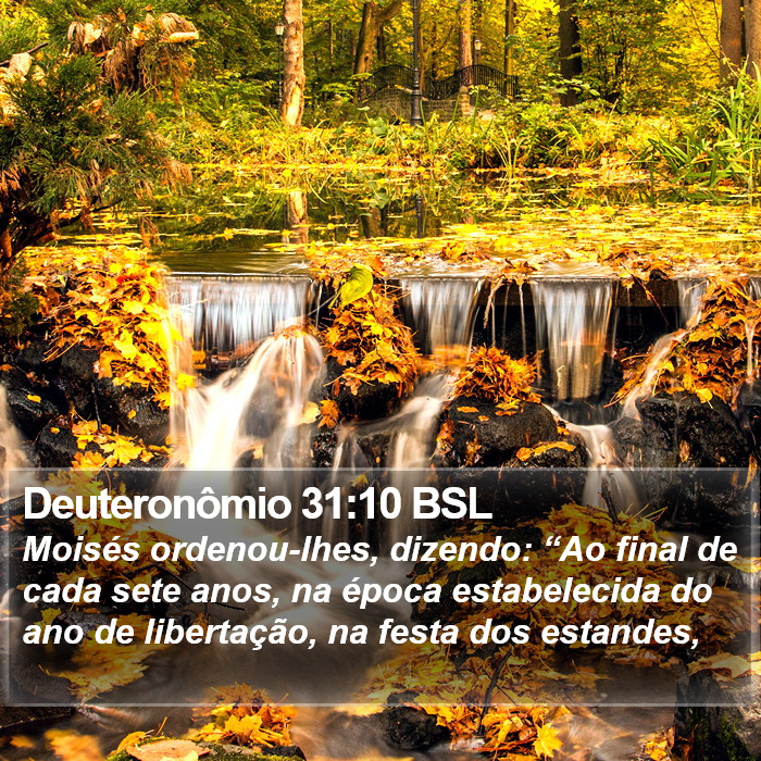 Deuteronômio 31:10 BSL Bible Study
