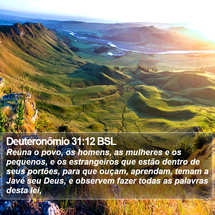 Deuteronômio 31:12 BSL Bible Study