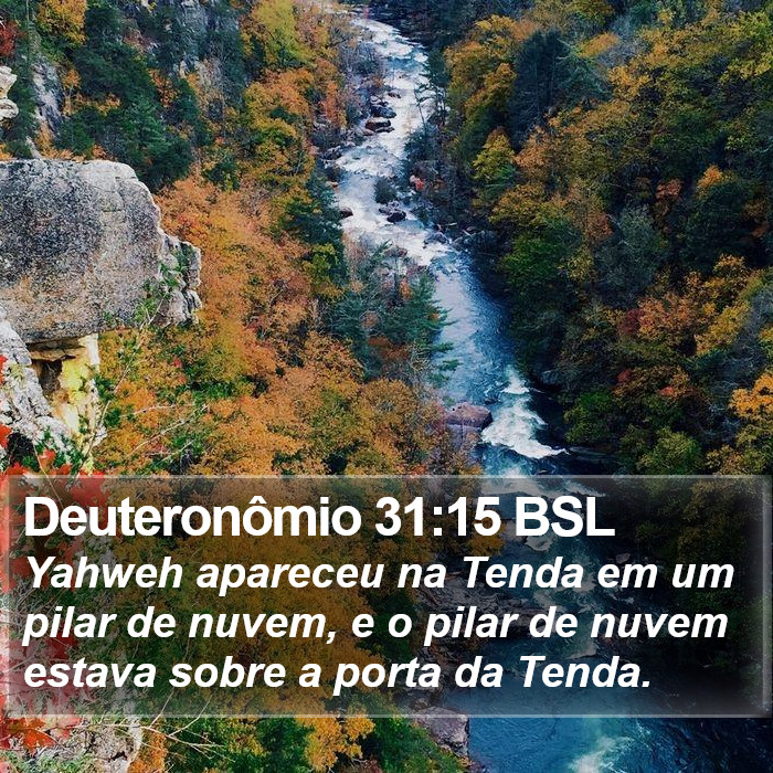 Deuteronômio 31:15 BSL Bible Study