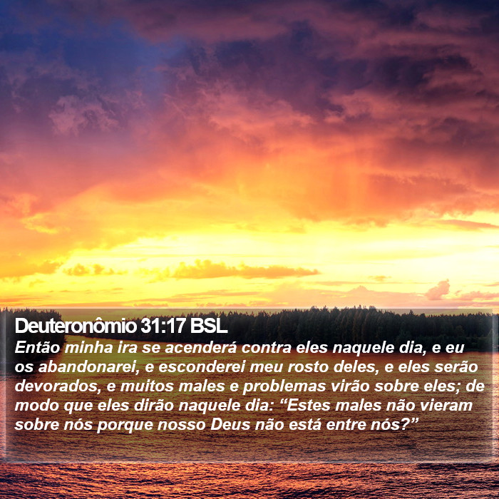Deuteronômio 31:17 BSL Bible Study