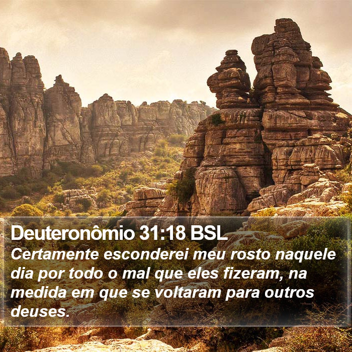 Deuteronômio 31:18 BSL Bible Study