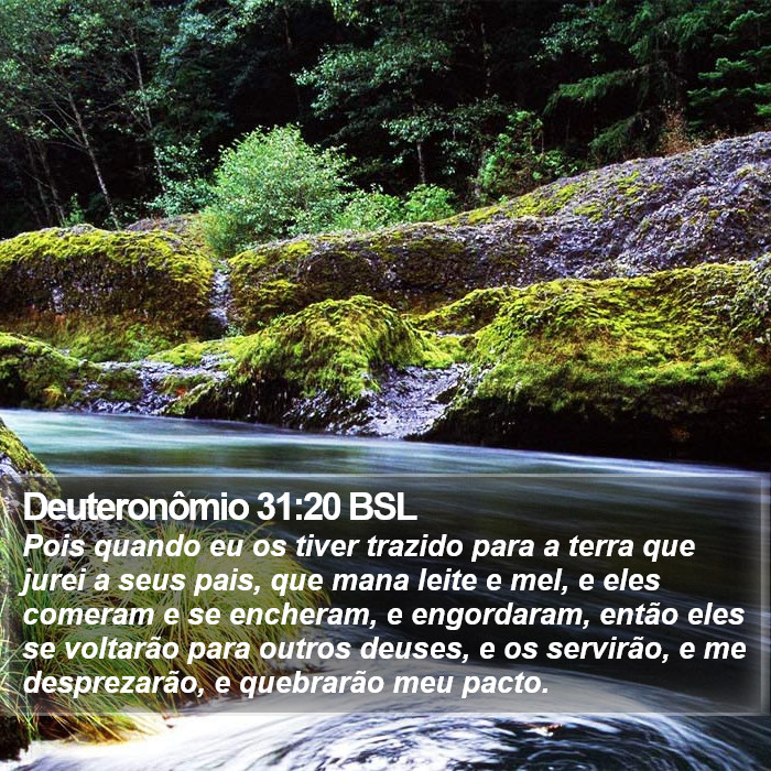 Deuteronômio 31:20 BSL Bible Study