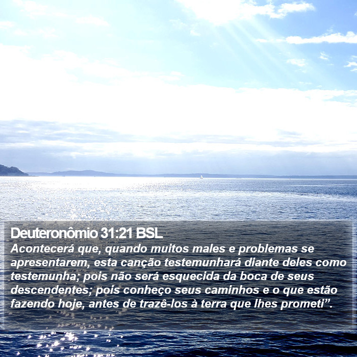 Deuteronômio 31:21 BSL Bible Study