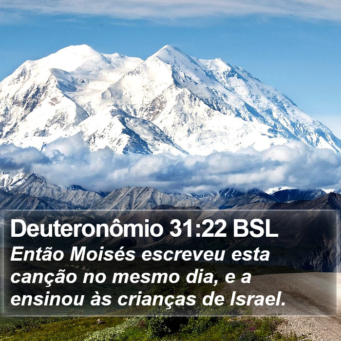 Deuteronômio 31:22 BSL Bible Study