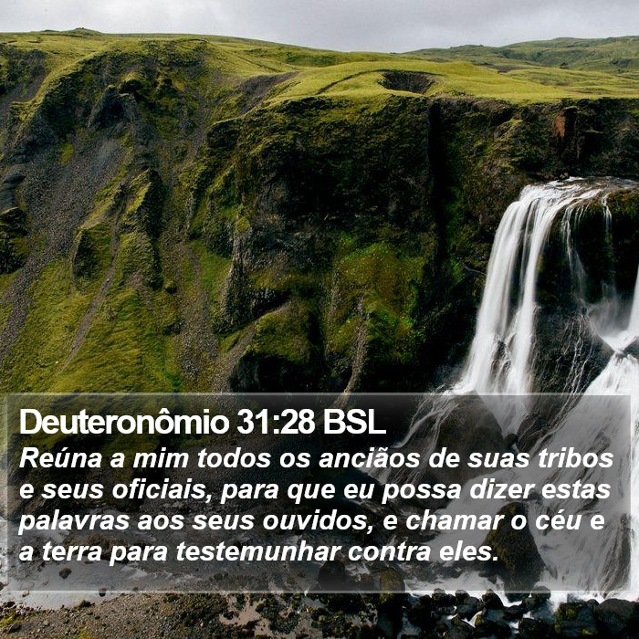 Deuteronômio 31:28 BSL Bible Study