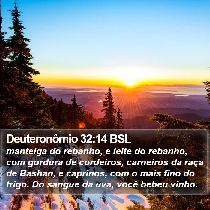 Deuteronômio 32:14 BSL Bible Study