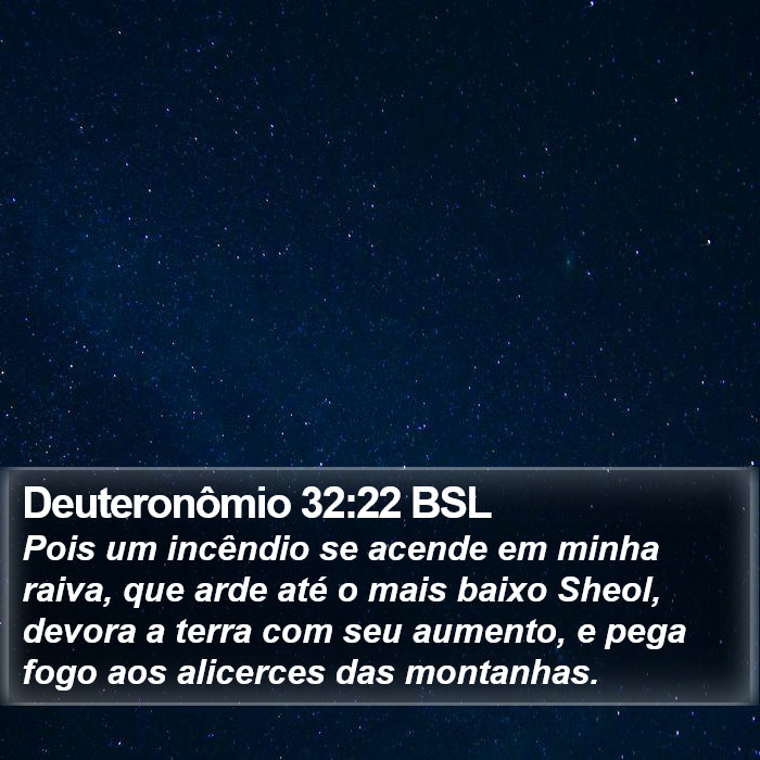 Deuteronômio 32:22 BSL Bible Study