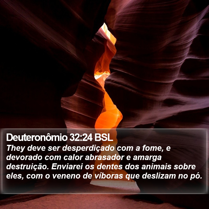 Deuteronômio 32:24 BSL Bible Study