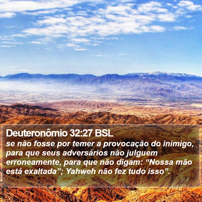 Deuteronômio 32:27 BSL Bible Study