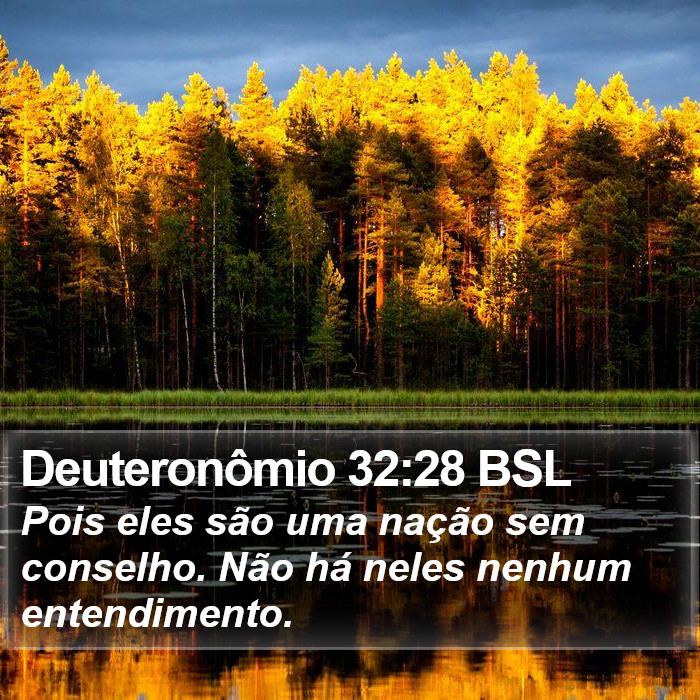 Deuteronômio 32:28 BSL Bible Study
