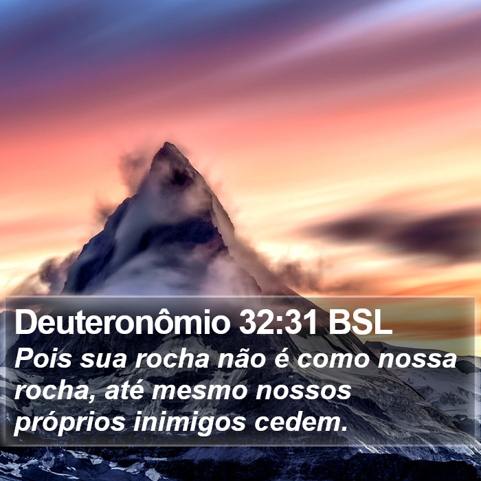 Deuteronômio 32:31 BSL Bible Study
