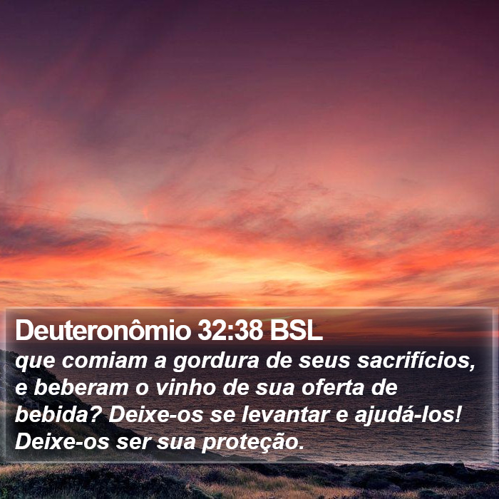 Deuteronômio 32:38 BSL Bible Study