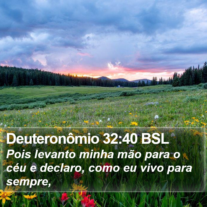 Deuteronômio 32:40 BSL Bible Study