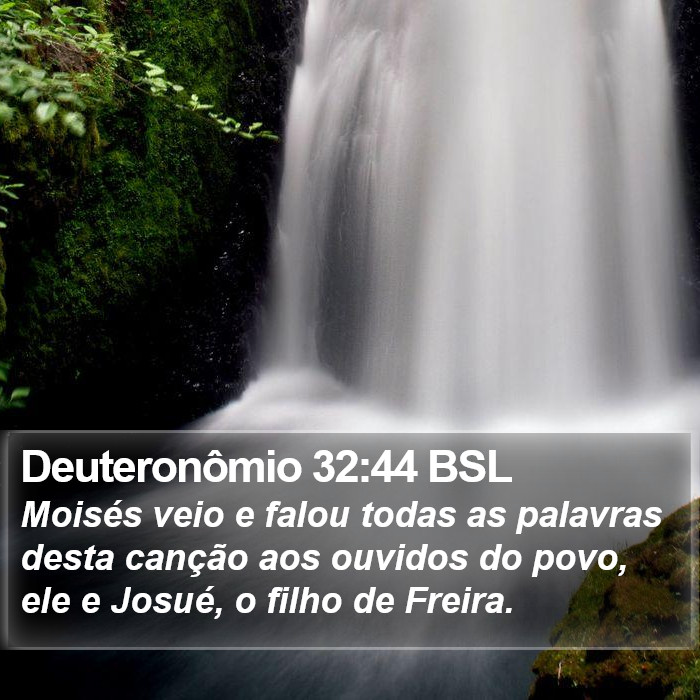 Deuteronômio 32:44 BSL Bible Study