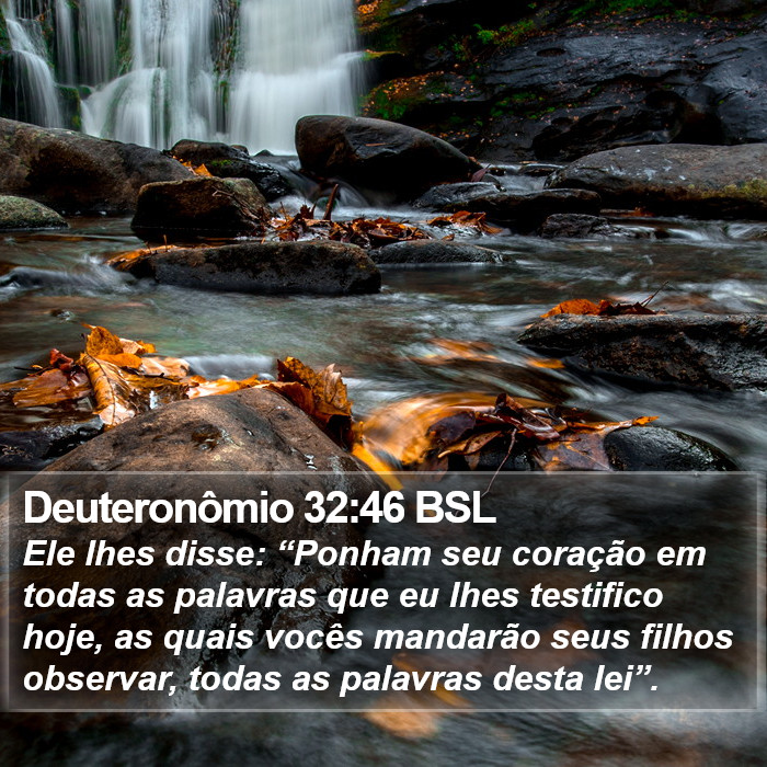 Deuteronômio 32:46 BSL Bible Study
