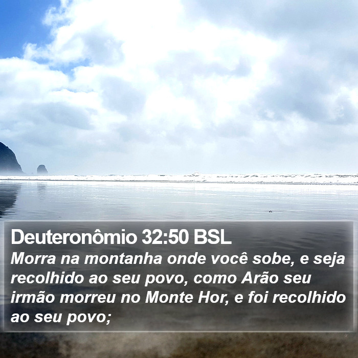 Deuteronômio 32:50 BSL Bible Study