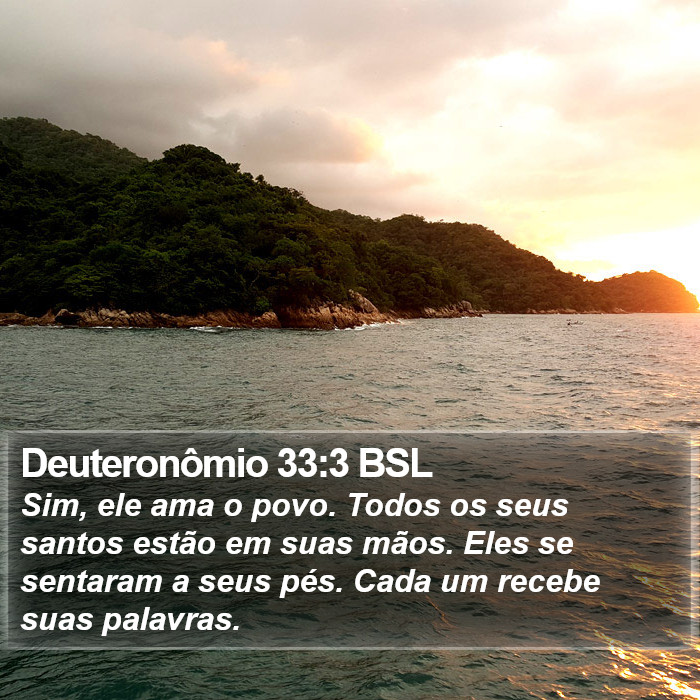Deuteronômio 33:3 BSL Bible Study