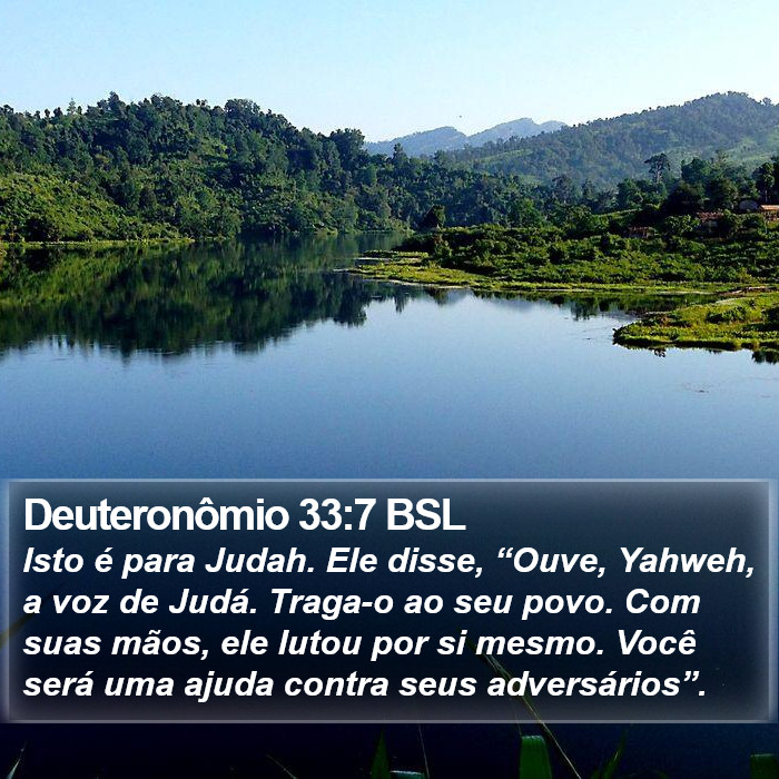 Deuteronômio 33:7 BSL Bible Study