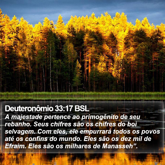 Deuteronômio 33:17 BSL Bible Study