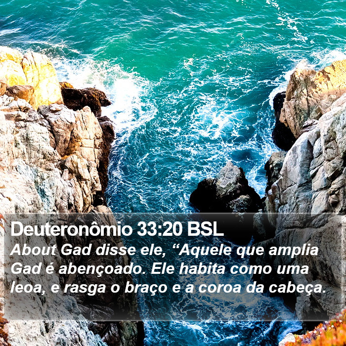 Deuteronômio 33:20 BSL Bible Study