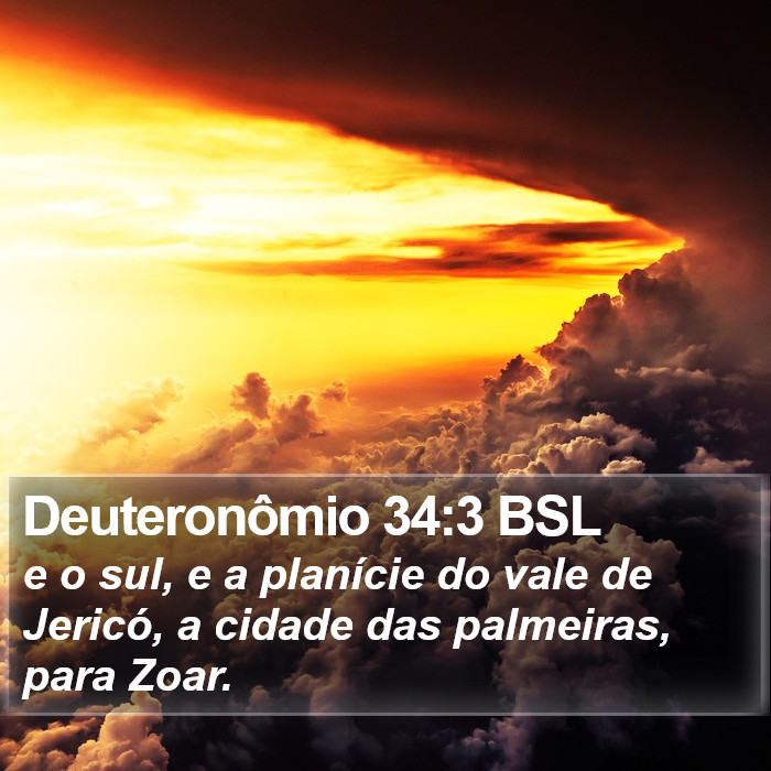 Deuteronômio 34:3 BSL Bible Study