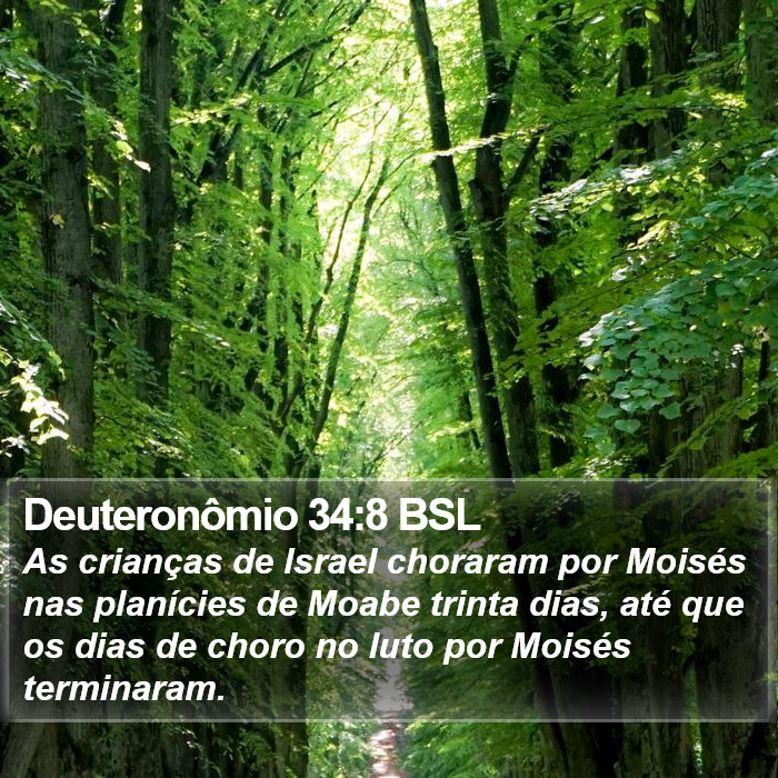 Deuteronômio 34:8 BSL Bible Study