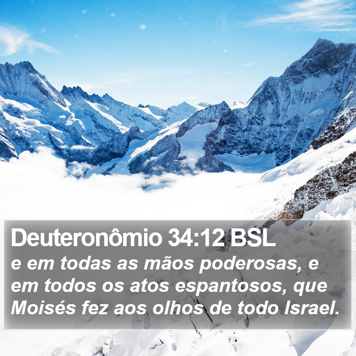 Deuteronômio 34:12 BSL Bible Study