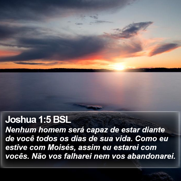 Joshua 1:5 BSL Bible Study